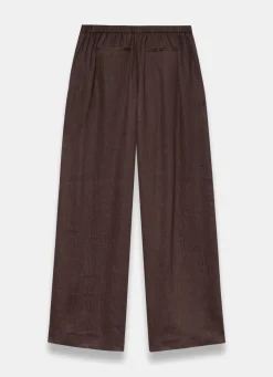 Sale Linen Blend Wide Leg Trousers Wide Leg Trousers|Trousers