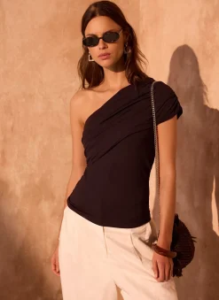 Best One Shoulder Drape Top All Tops|Tops