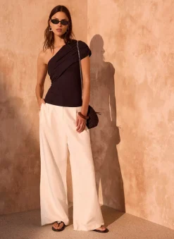 Best One Shoulder Drape Top All Tops|Tops