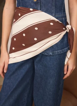 Clearance Polka Dot Print Scarf Scarves