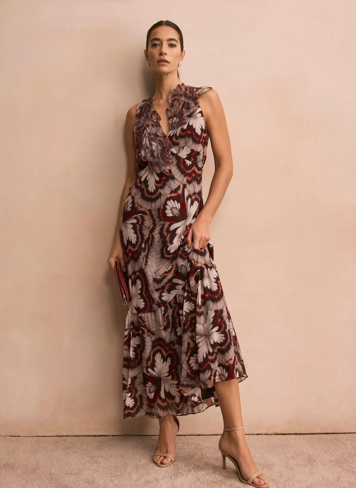 Outlet Printed Maxi Dress Occasion Dresses|Occasion Dresses