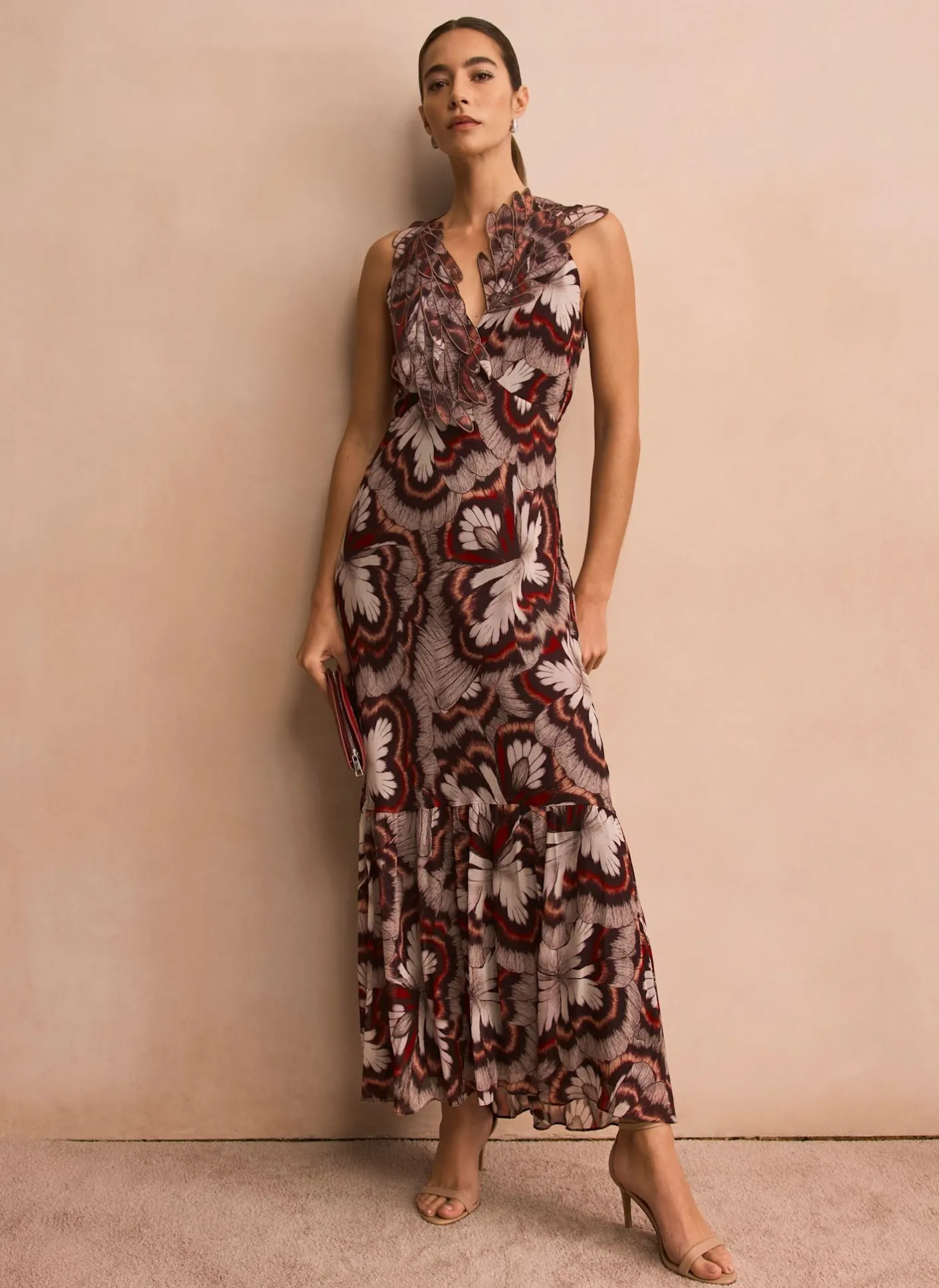 Outlet Printed Maxi Dress Occasion Dresses|Occasion Dresses
