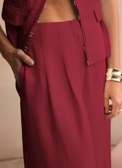 Outlet Darted Wide Leg Trousers Mv Limited|Wide Leg Trousers