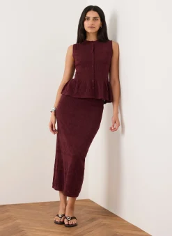 Sale Knit Midi Skirt Midi Skirts|Skirts