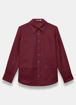Online Linen Blend Shirt Shirts & Blouses