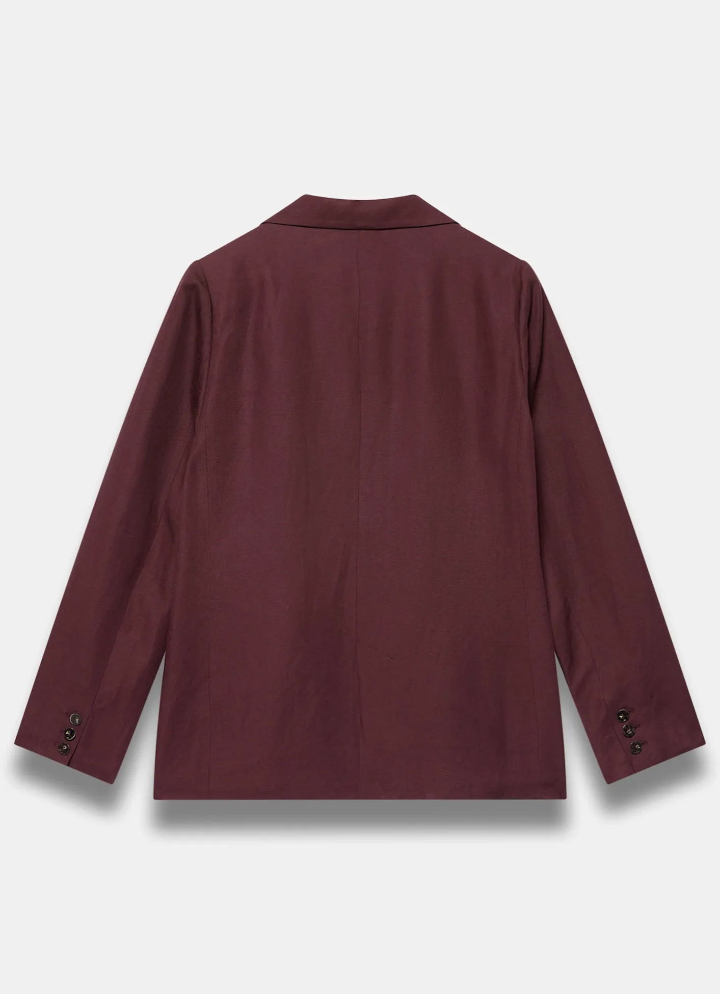 Discount Linen Blend Single Breasted Blazer Jackets