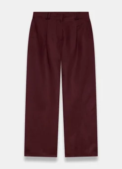 Outlet Linen Blend Wide Leg Trousers Wide Leg Trousers|Trousers