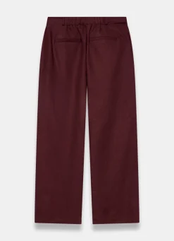 Outlet Linen Blend Wide Leg Trousers Wide Leg Trousers|Trousers