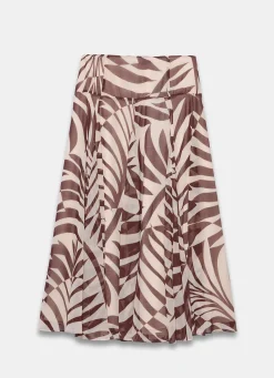 Online Palm Print Maxi Skirt Maxi Skirts|Skirts