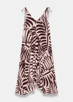 Discount Palm Print Maxi Dress Summer Dresses|Maxi Dresses