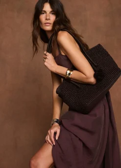 Best Burgundy Ramie Drop Waist Midi Dress Midi Dresses|Linen Dresses