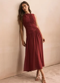 Outlet Ruched Detail Maxi Dress Occasion Dresses|Occasion Dresses