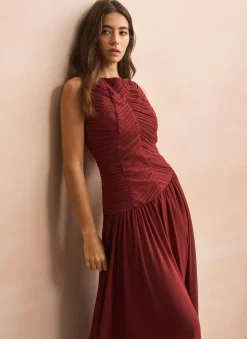 Outlet Ruched Detail Maxi Dress Occasion Dresses|Occasion Dresses