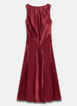 Hot Satin Panelled Maxi Dress Occasion Dresses|Occasion Dresses