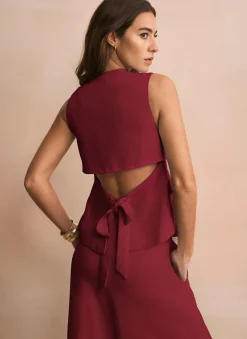 Hot Tailored Tie Back Waistcoat Mv Limited|Waistcoats
