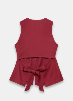 Hot Tailored Tie Back Waistcoat Mv Limited|Waistcoats