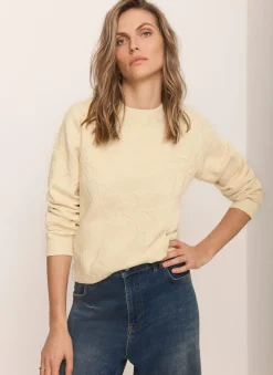 Best Butter Embroidered Sweatshirt Sweatshirts|Sweatshirts