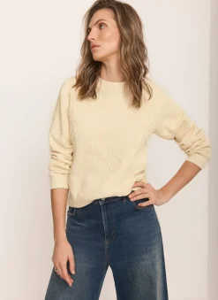 Best Butter Embroidered Sweatshirt Sweatshirts|Sweatshirts