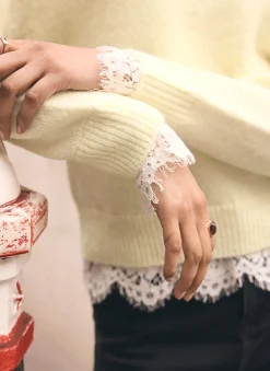 Sale Butter Lace Hem Jumper Jumpers|Jumpers & Cardigans