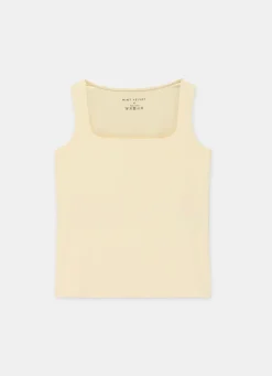 Outlet Butter Layering Scoop Neck Vest T-Shirts|T-Shirts