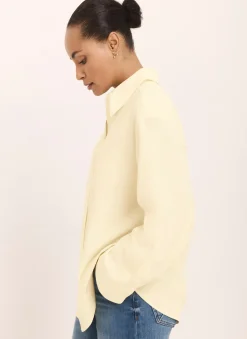 Discount Butter Oversized Long Sleeve Shirt Shirts & Blouses