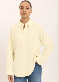 Discount Butter Oversized Long Sleeve Shirt Shirts & Blouses