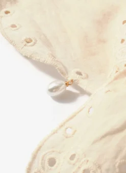 Clearance Cotton Broderie Charm Scarf Scarves