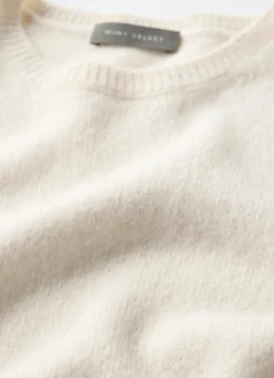 Online Cream Fitted Knit Tee Knitted Tops|Knitted Tops