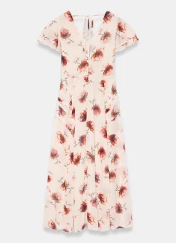 Clearance Floral Print Midi Dress Summer Dresses|Midi Dresses