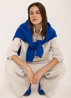 Outlet Cream Jersey Pintuck Super Soft Joggers Leggings & Joggers|Trousers