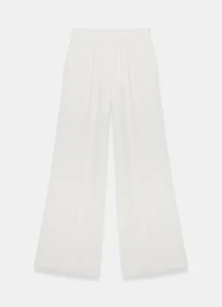 Outlet Cream Jersey Pintuck Super Soft Joggers Leggings & Joggers|Trousers