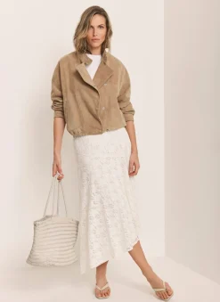 Discount Lace Asymmetric Skirt Midi Skirts|Skirts