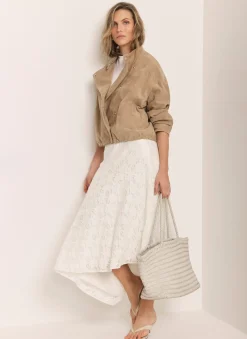 Discount Lace Asymmetric Skirt Midi Skirts|Skirts