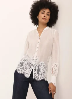 Best Lace Detail Blouse Shirts & Blouses