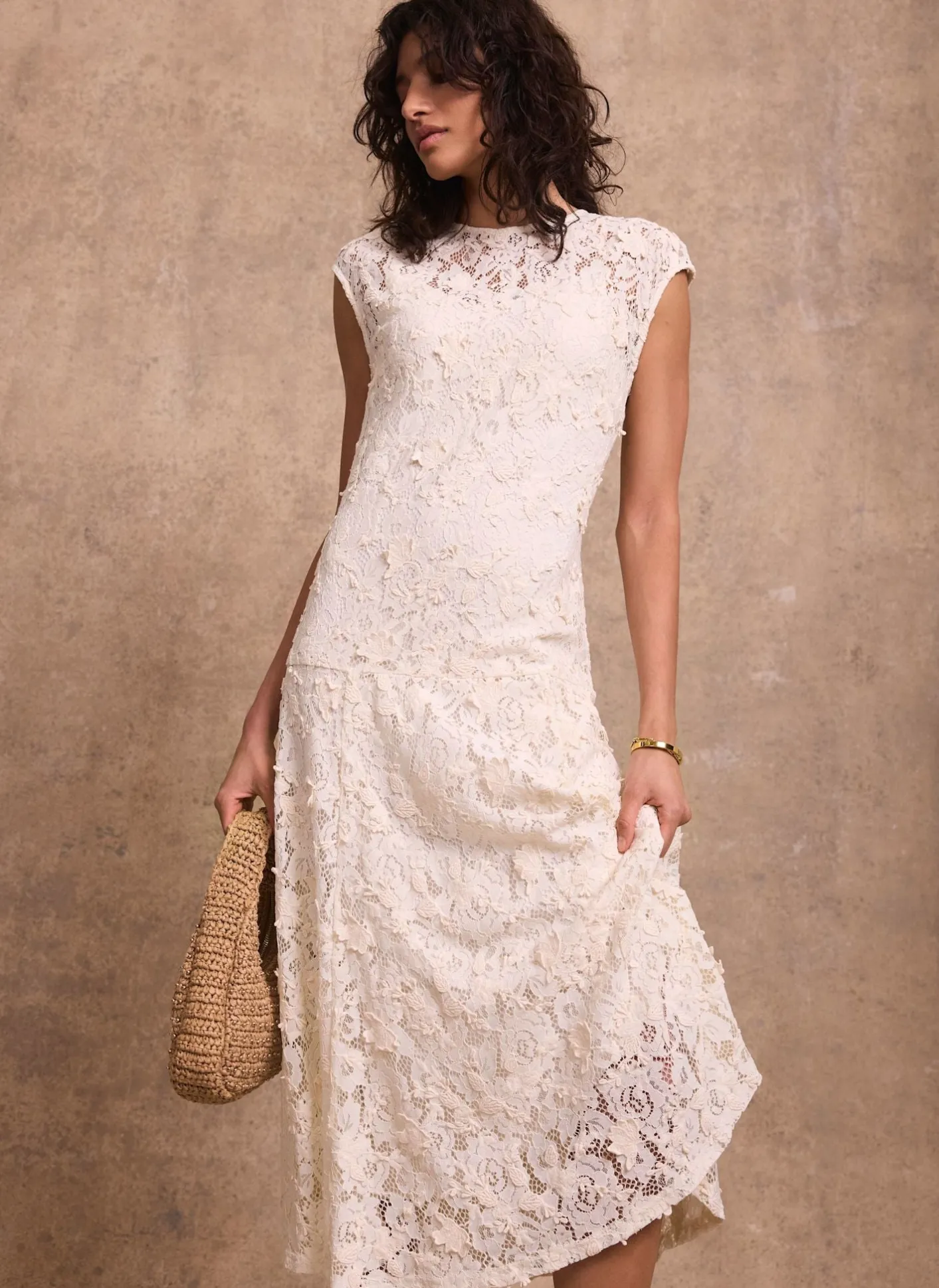 Hot Lace Midi Dress Midi Dresses