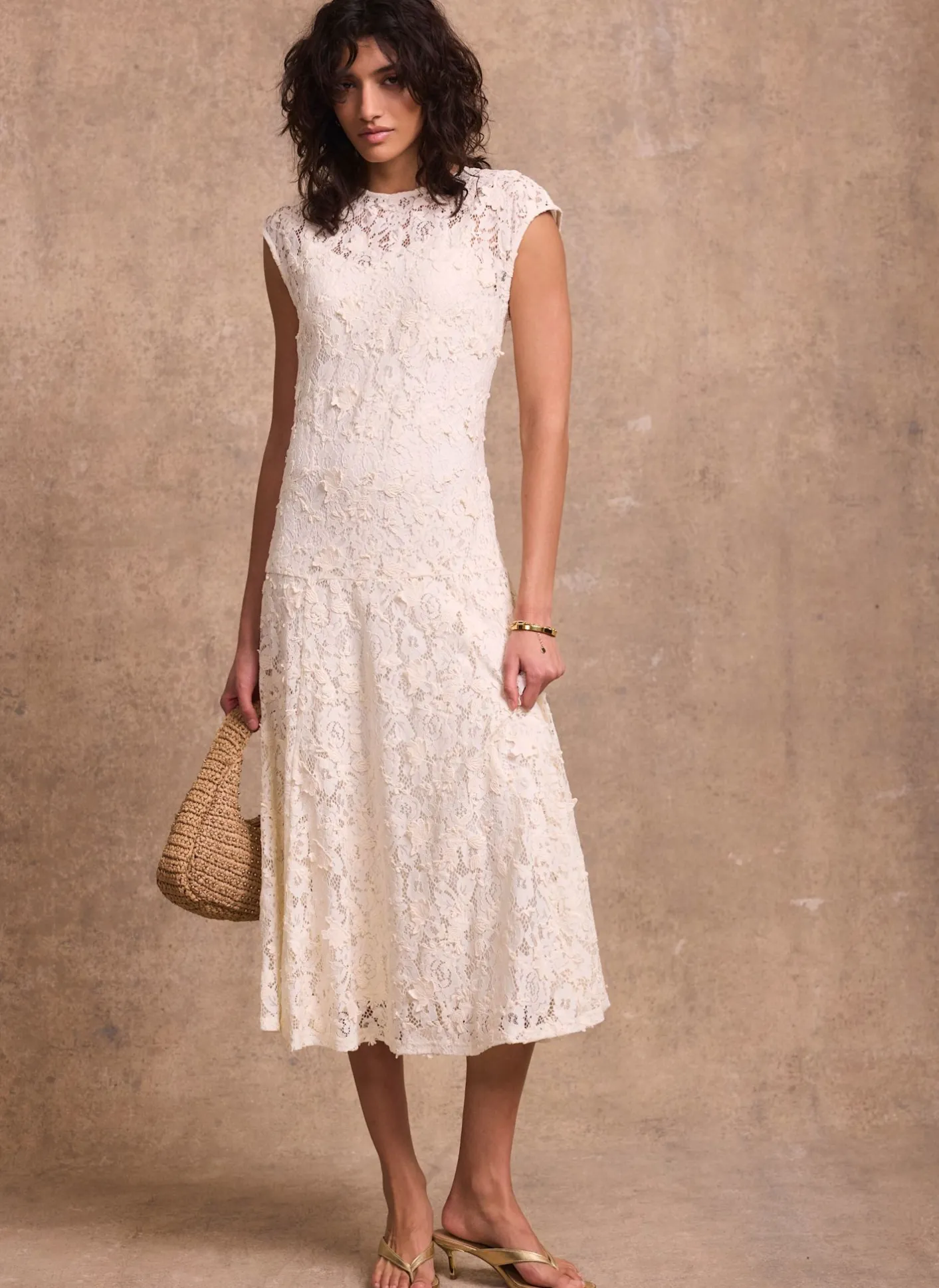 Hot Lace Midi Dress Midi Dresses