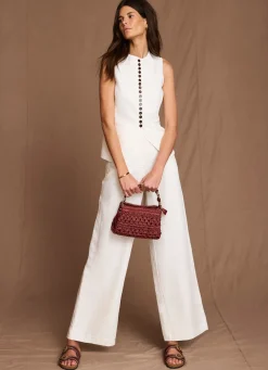 Outlet Linen Blend Longline Waistcoat Waistcoats