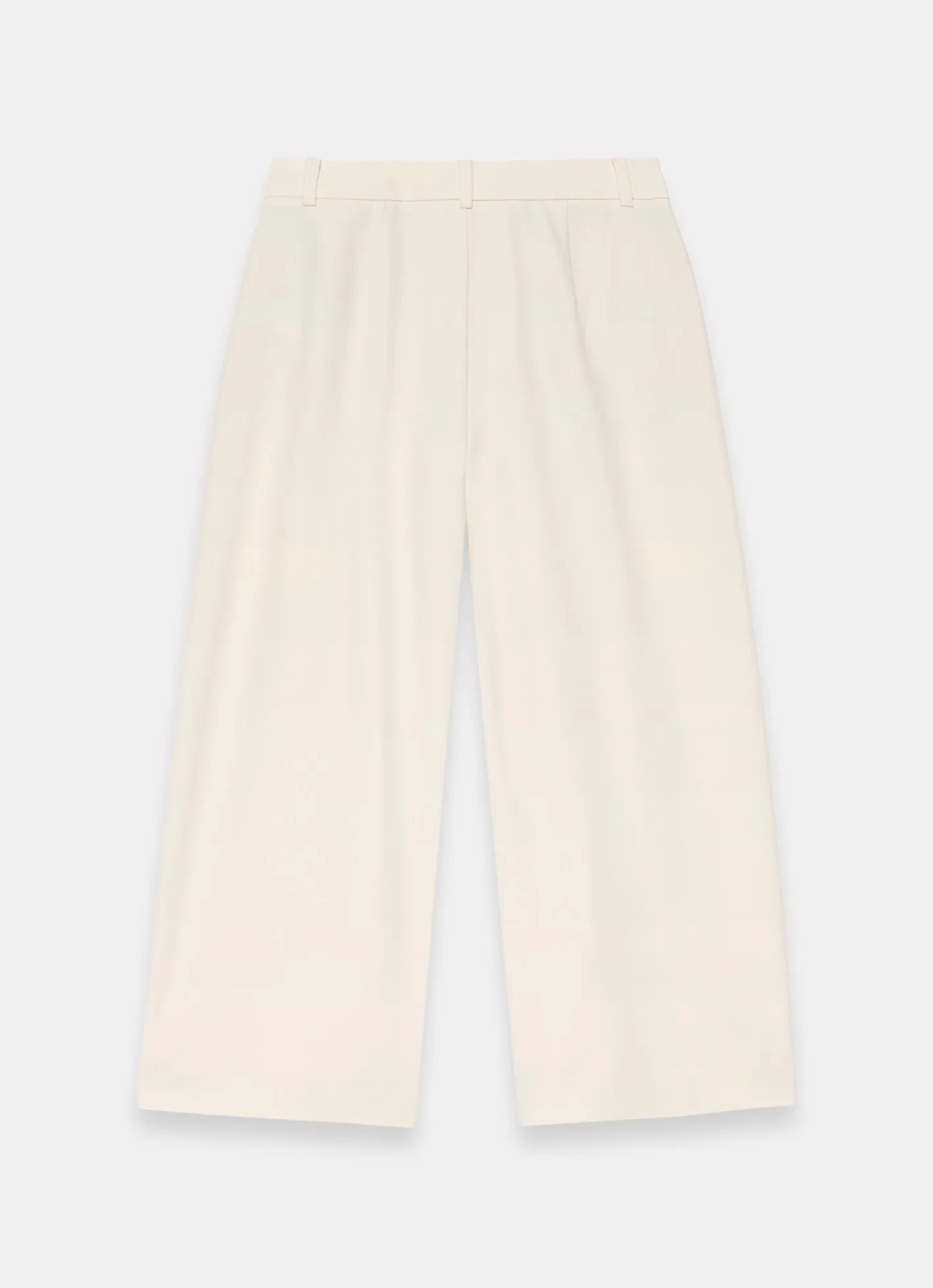 Pleated Cropped Wide Trousers Wide Leg Trousers|Trousers