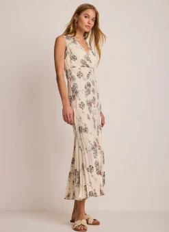 Sale Printed Crinkle Midi Dress Summer Dresses|Midi Dresses