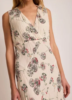 Sale Printed Crinkle Midi Dress Summer Dresses|Midi Dresses