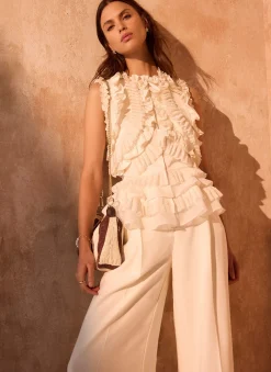 Outlet Ruffle Detail Top Mv Limited|All Tops