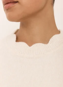 Online Scallop Knit Top Knitted Tops|Knitted Tops