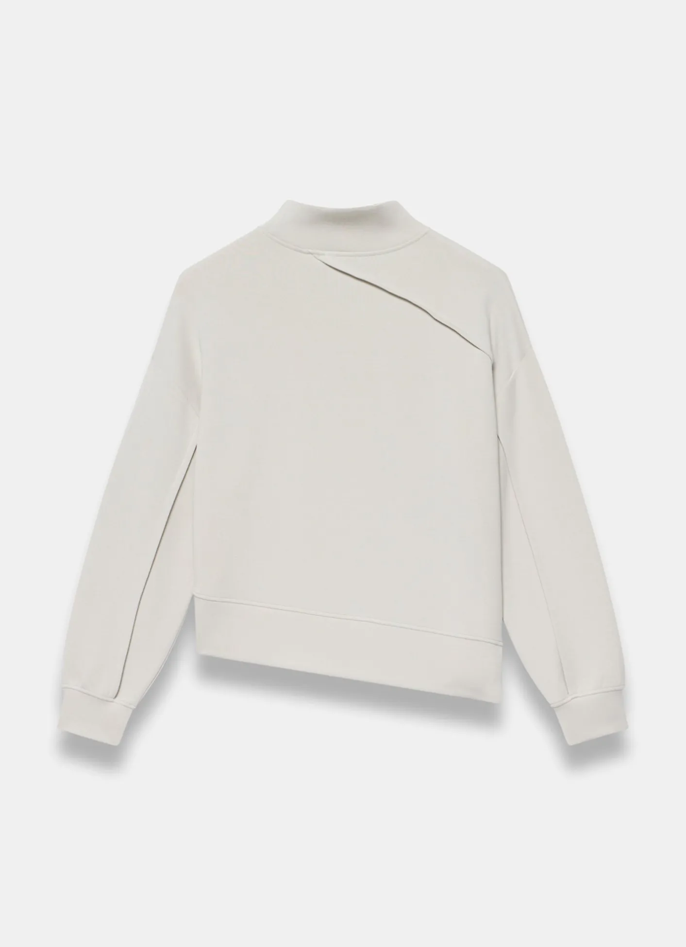 Cream Seam Detail Sweatshirt Sweatshirts|Sweatshirts