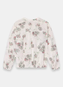 Best Shirred Printed Blouse Shirts & Blouses|All Tops