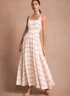 New Spot Print Maxi Dress Occasion Dresses|Occasion Dresses