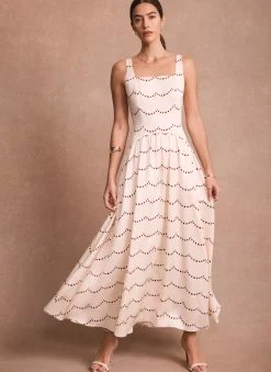 New Spot Print Maxi Dress Occasion Dresses|Occasion Dresses
