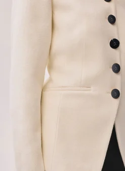 Clearance Wool Blend Sculpted Jacket Jackets