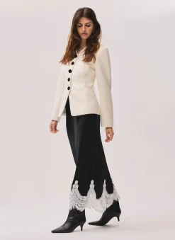 Clearance Wool Blend Sculpted Jacket Jackets