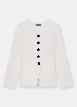 Clearance Wool Blend Sculpted Jacket Jackets
