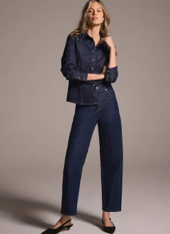 Hot Dark Indigo Barrel Leg Jeans Barrel & Balloon Jeans